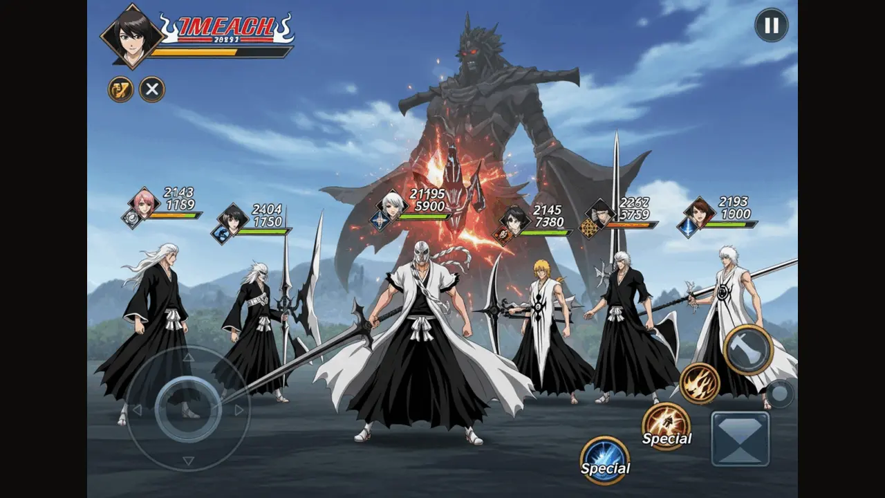 Bleach Mirrors High characters in action artwork